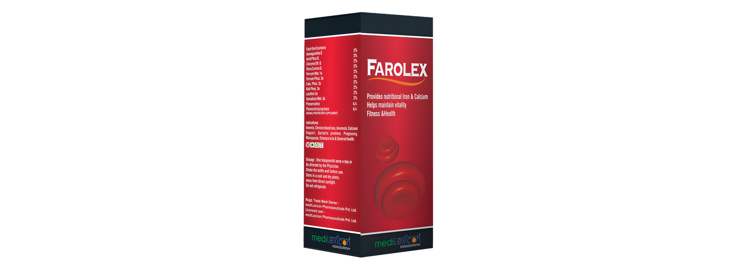 FAROLEX (Provides Nutritional Iron & Calcium, Helps maintain Vitality, Fitness & Irony Health)